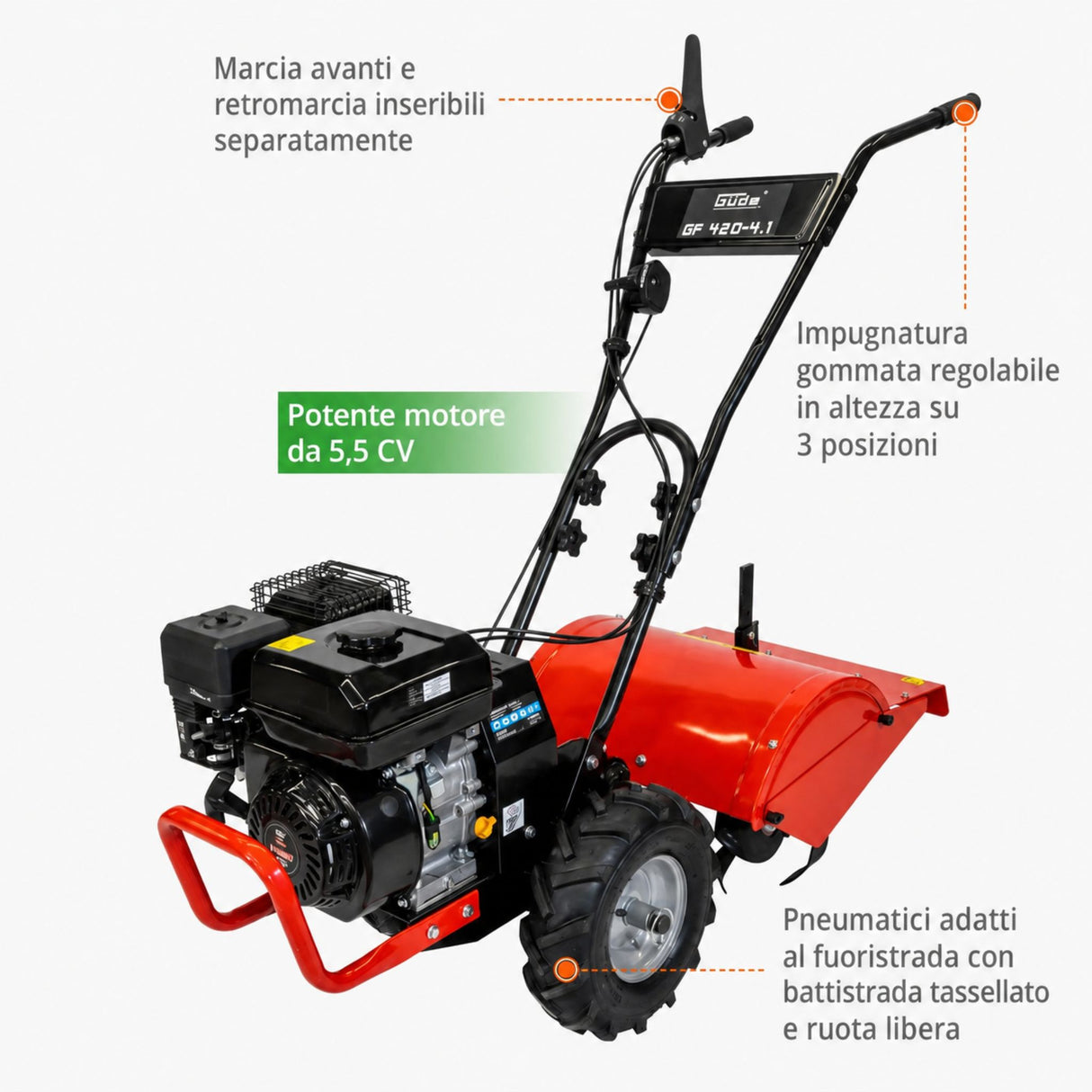 Petrol tiller Güde GF 420-4.1