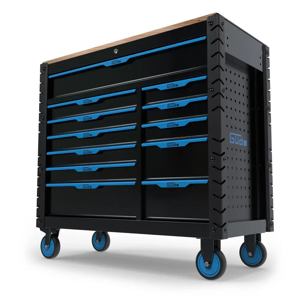 Guede workbench tool holder with Güde GW 12S workbench