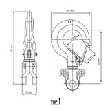 Güde 2000 kg spur gear hoist