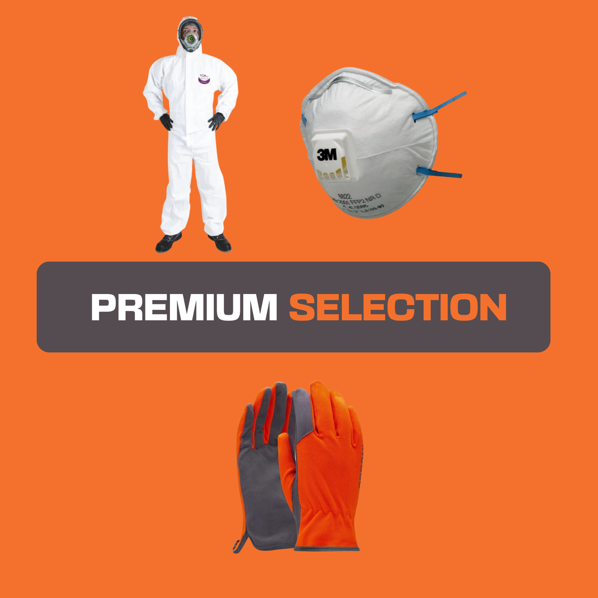 Personal protective equipment Ardon Total Protection 3-in-1 kit coverall gloves mask