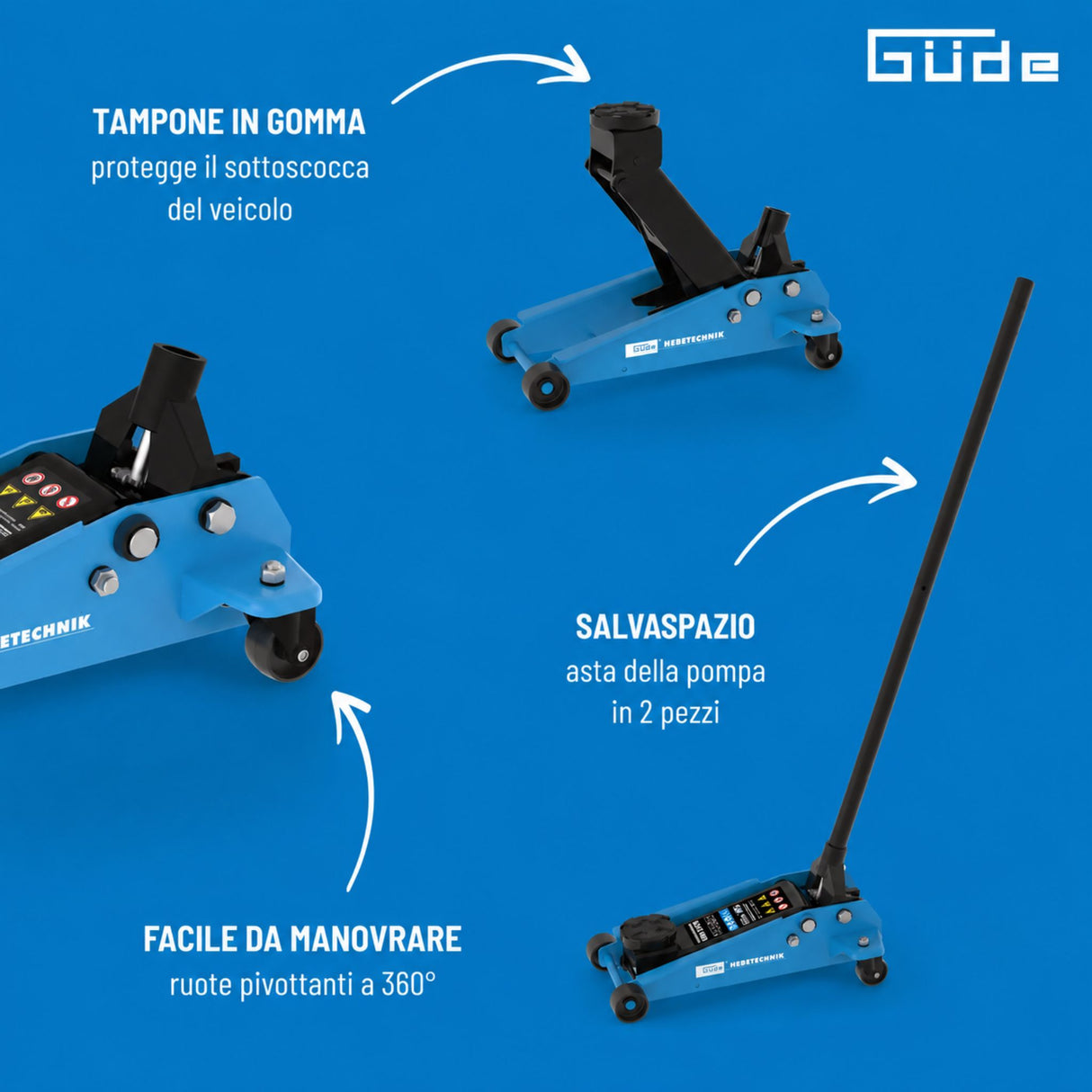 Güde GRH 3/470 Hydraulic Trolley Jack
