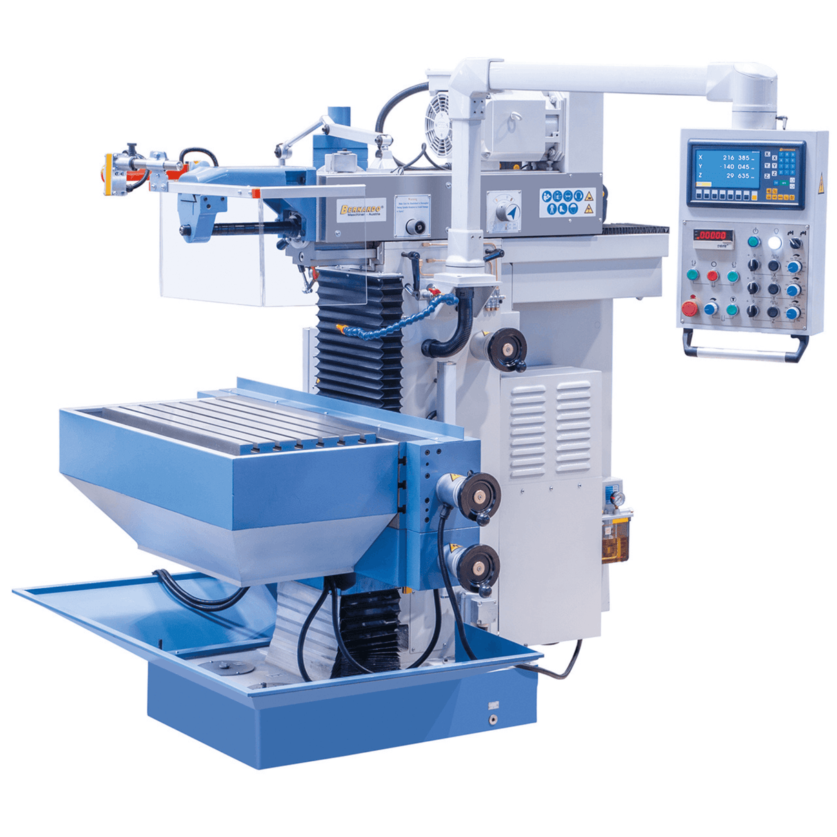 Bernardo Milling Machine WFM 800 Servo – 800 mm table, ISO 40, servo feeds
