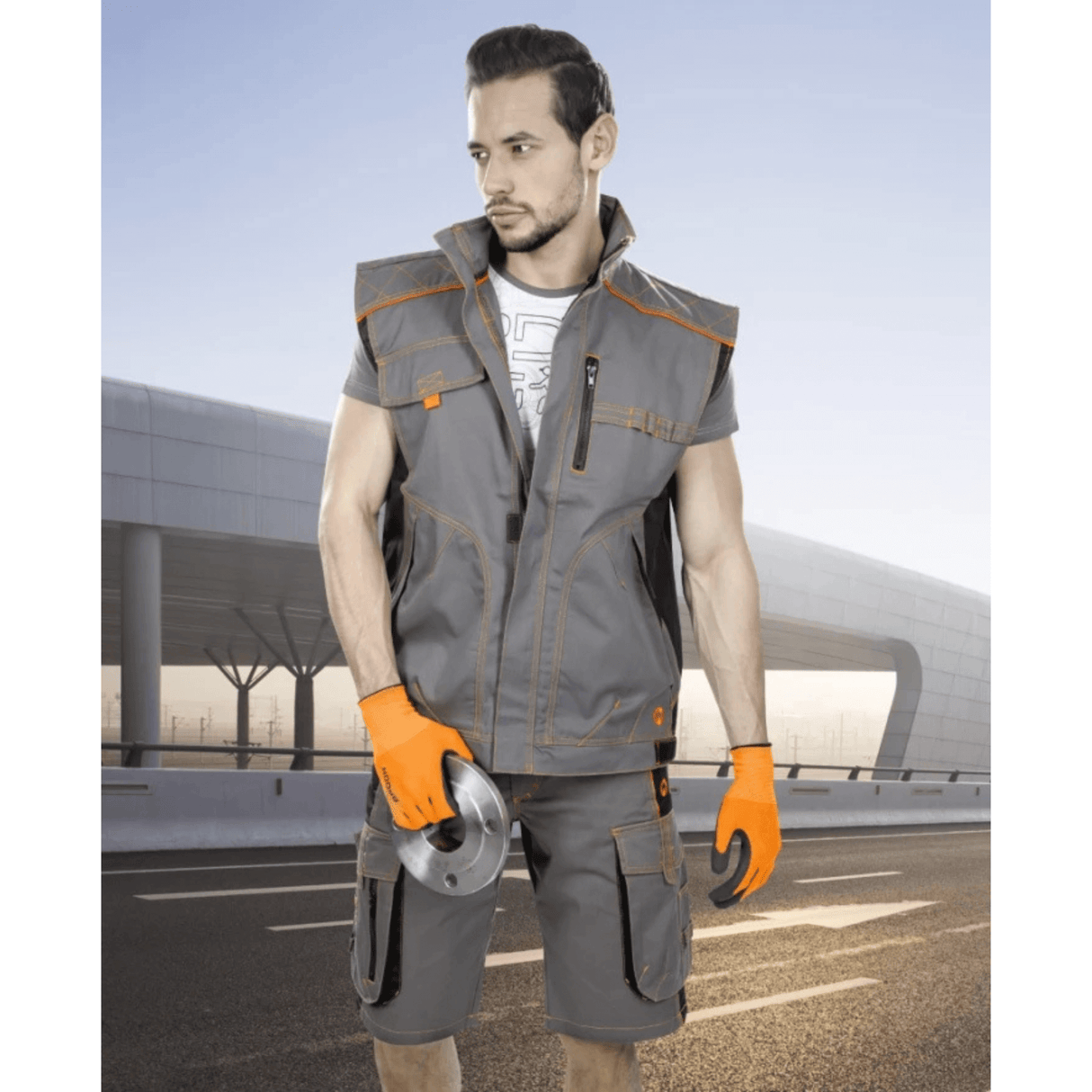 Ardon Personal Protective Equipment VISION Work Vest grey/black
