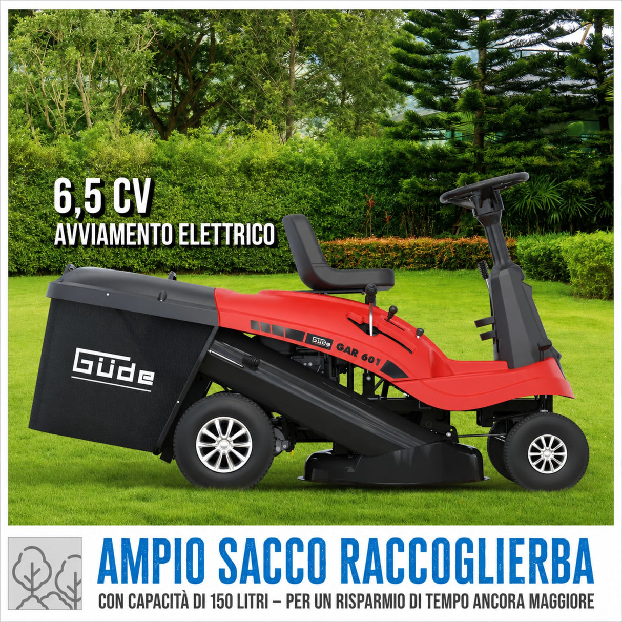 Güde GAR 601 ride-on lawn mower
