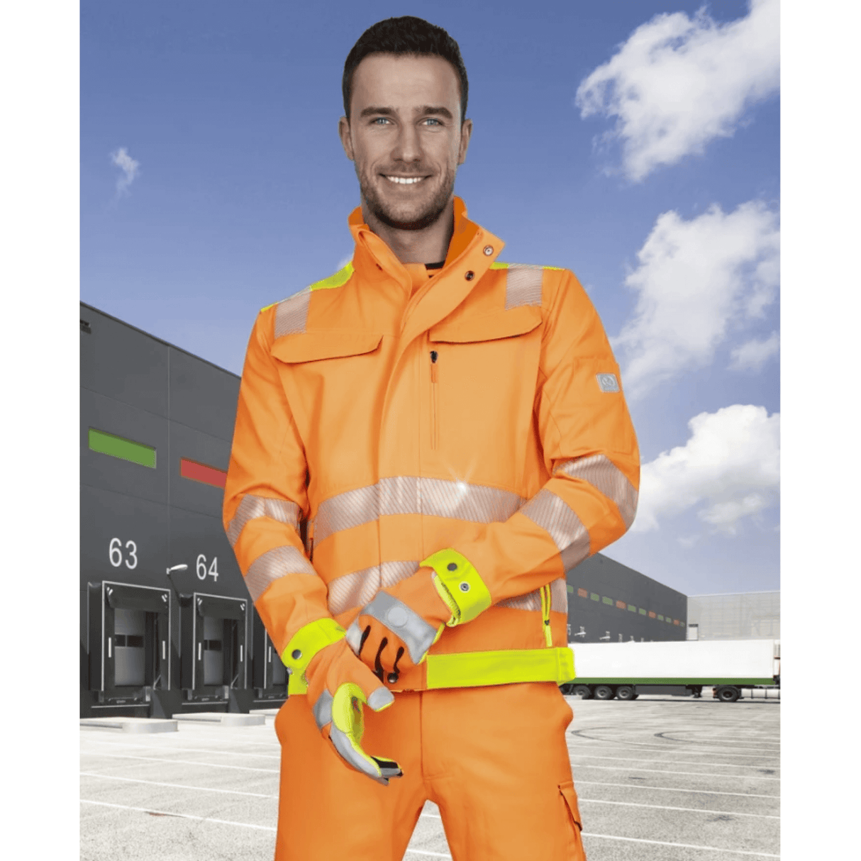 Ardon Personal protective equipment ® SIGNAL Hi-Vis orange work jacket size L