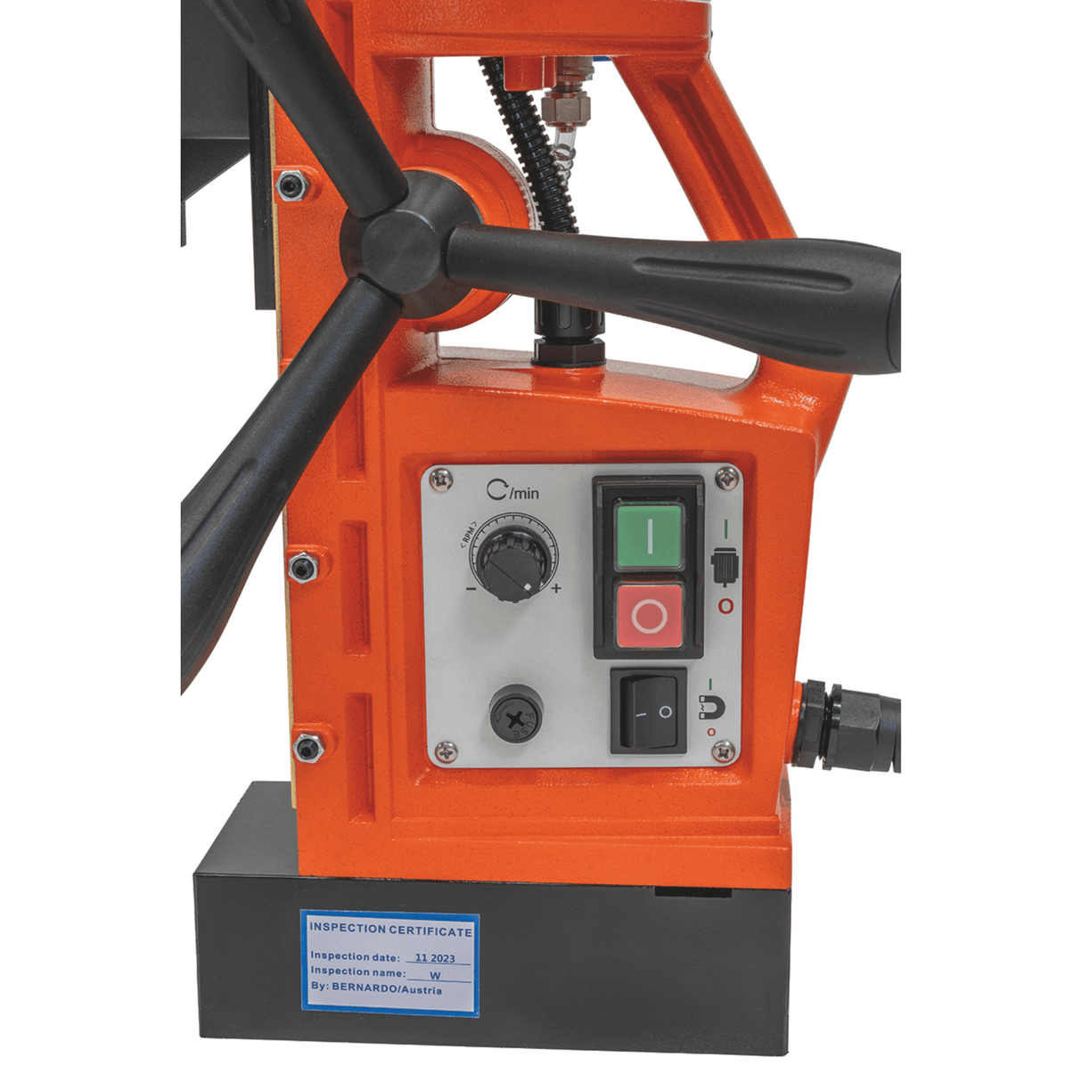 Bernardo MD 5050 VD Magnetic Drilling Machine – Ø 50 mm × 50 mm, Variable Speed (Variable Drive), 1700 W motor, 11.2 kg weight