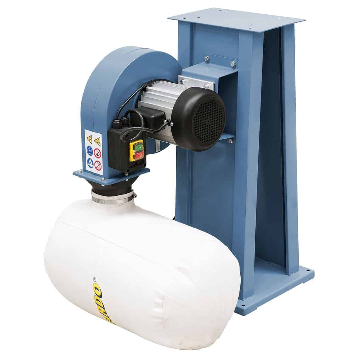 Bernardo Dust Extractor MSA 300 - airflow 870 m³/h, connection Ø 100 mm, motor 0.75 kW 230V single-phase