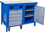 Guede workbench 1200 SLT MULTI with integrated trolley