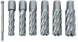 Bernardo Standard HSS CDL Annular Cutter Set, 14 - 24 mm, Cutting Depth 50 mm