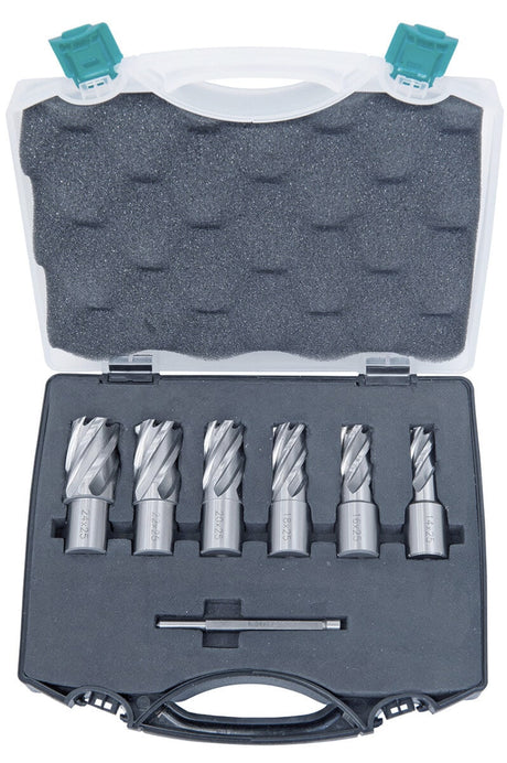 Set fresa a corona standard HSS CDS, 14 - 24 mm, profondità di foratura 25 mm