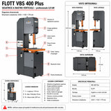 Flott VBS 400 Plus vertical band saw for metal