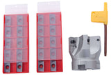 Bernardo Milling Cutter Set for Face and Angle Milling, 40 mm Diameter / B 16 Holder