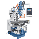 Bernardo UWF 90-1270 Universal Milling Machine with DRO ES-12 H + pneumatic clamping DIN 2080 – table 1,270 × 280 mm, ISO 40, vertical + horizontal spindles, 1.5+2.2 kW motor, 1,300 kg weight