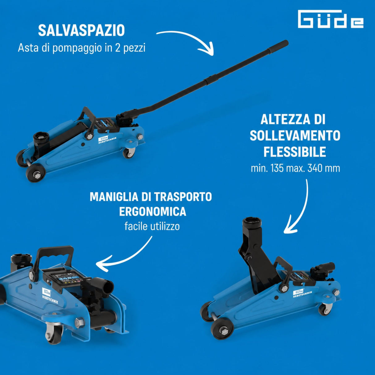 Güde GRH 2/330 Hydraulic Trolley Jack