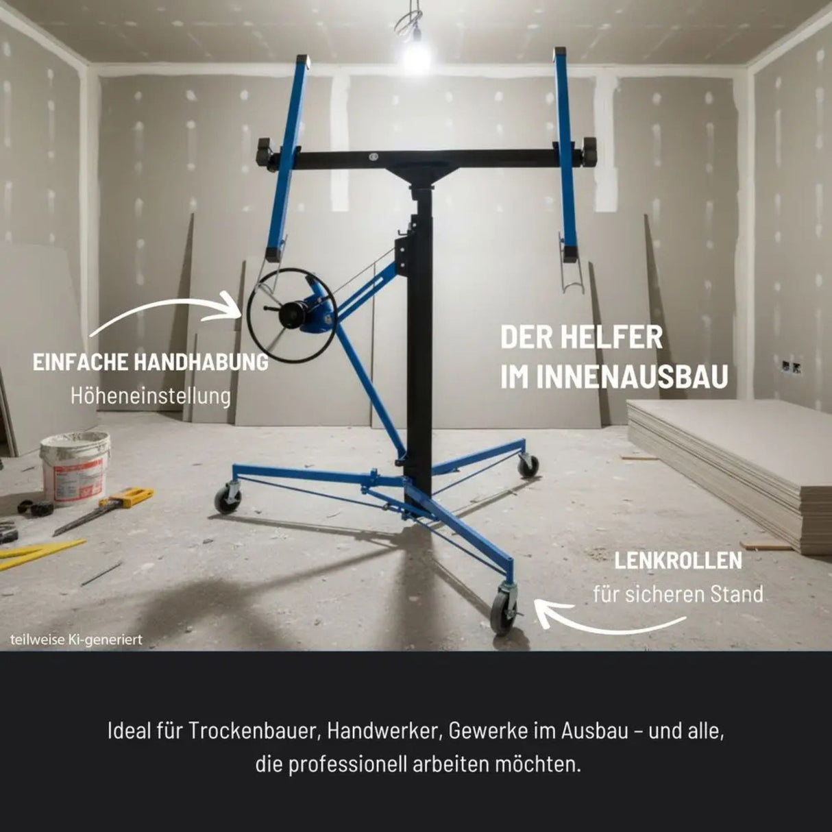 Güde drywall lifter - 68 kg