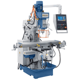 Bernardo UWF 90-1270 Universal Milling Machine – ISO 40, dual spindle, 1,270×280 mm table, 0.85/1.5 kW vertical motor, 3-axis DRO