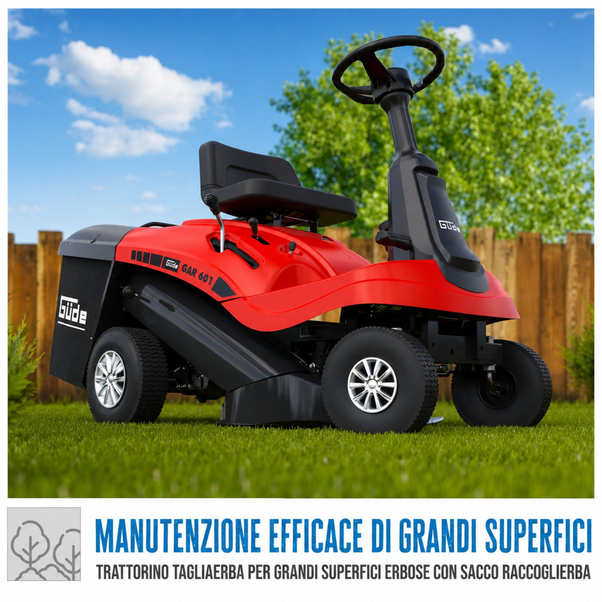 Güde GAR 601 ride-on lawn mower
