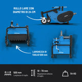 Flail mower for Güde GSM 501 walk-behind tractor