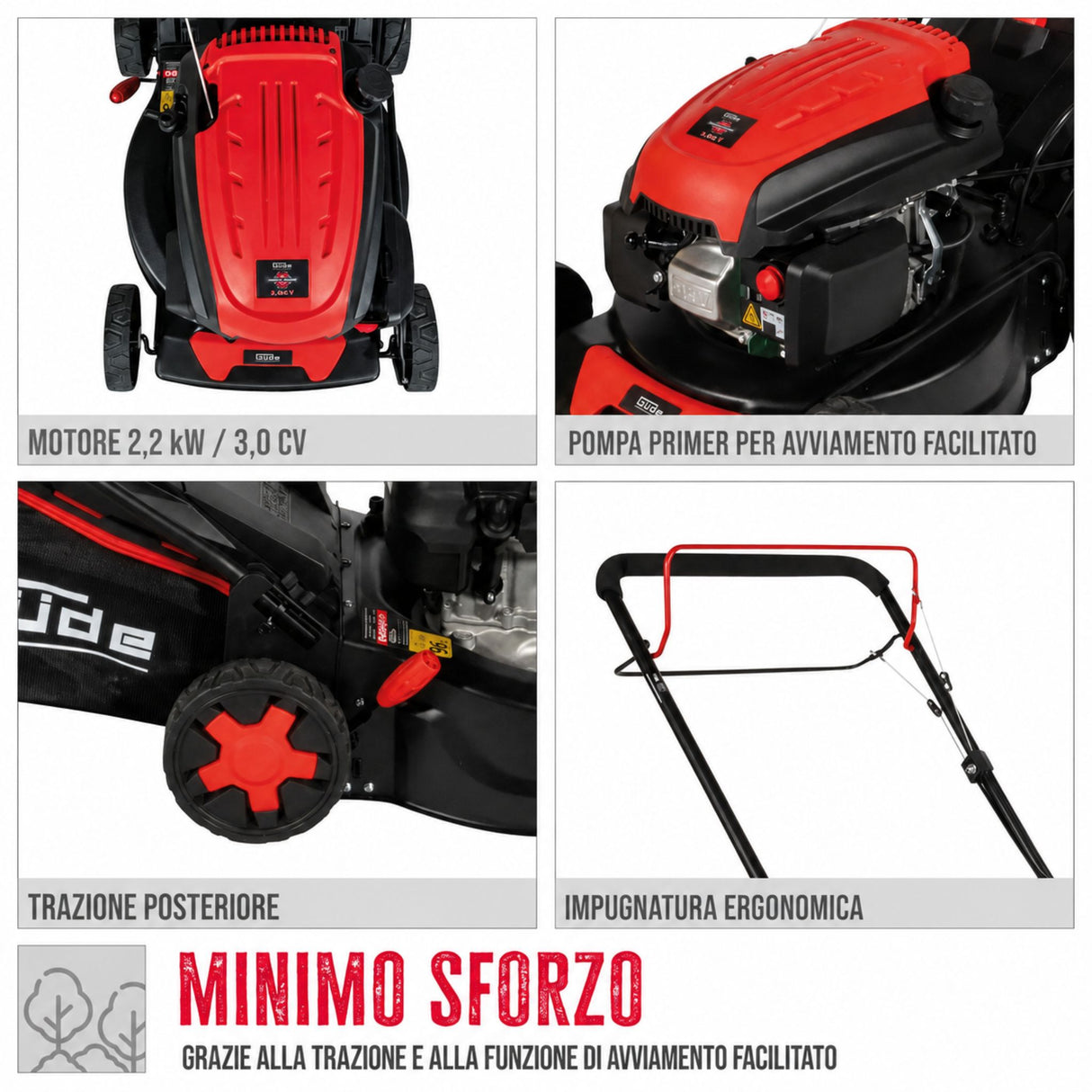 Push lawn mower Güde ECO WHEELER 413.3 R