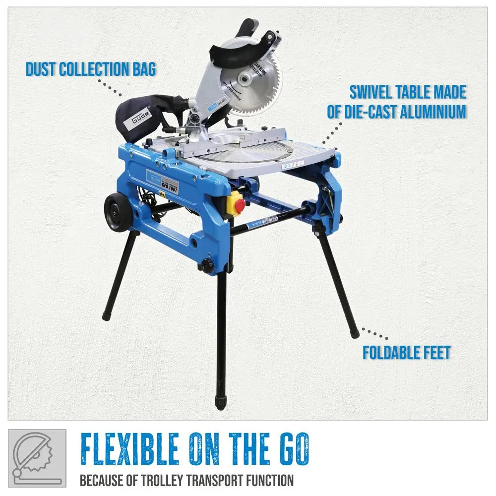 Guede Güde GFO 1801 Mitre Saw - 1800 W Radial Mitre Saw