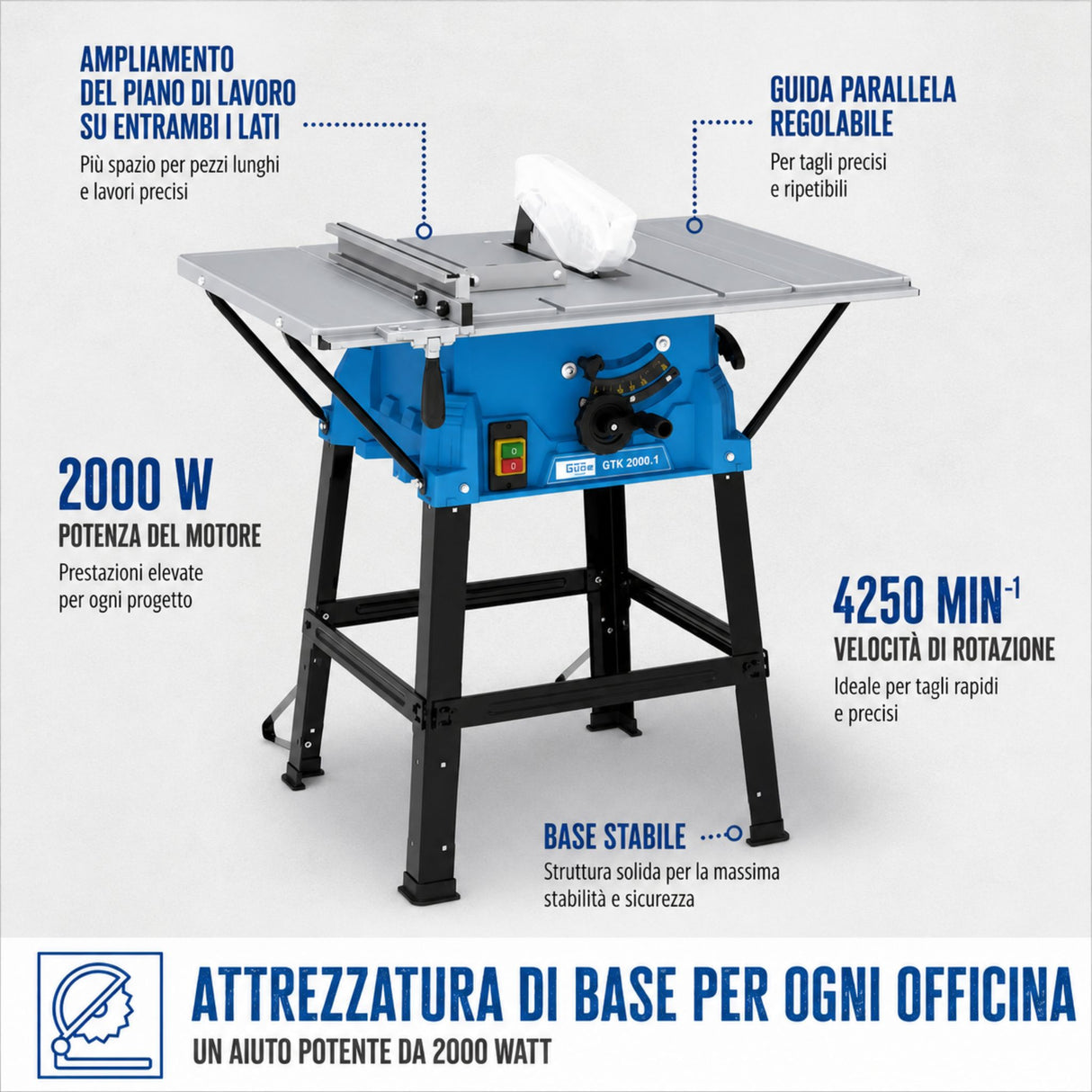 Guede GTK 2000 1 Hand-held Circular Saw