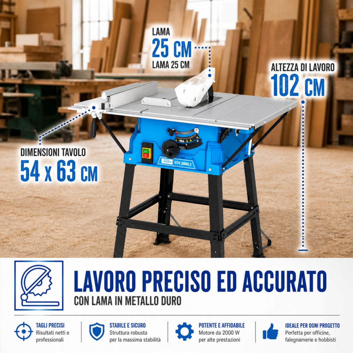 Guede GTK 2000 1 Hand-held Circular Saw