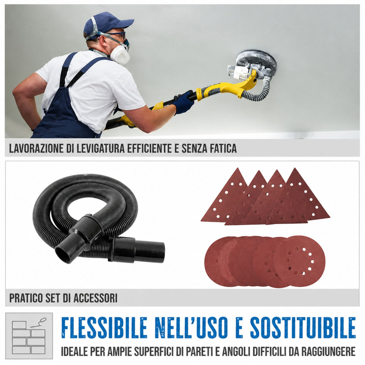 Güde GTBS 710 Telescopic Drywall Sander