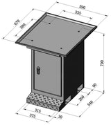 Bernardo BF 5 Base with chip tray – for BF 20 / BF 30 Super