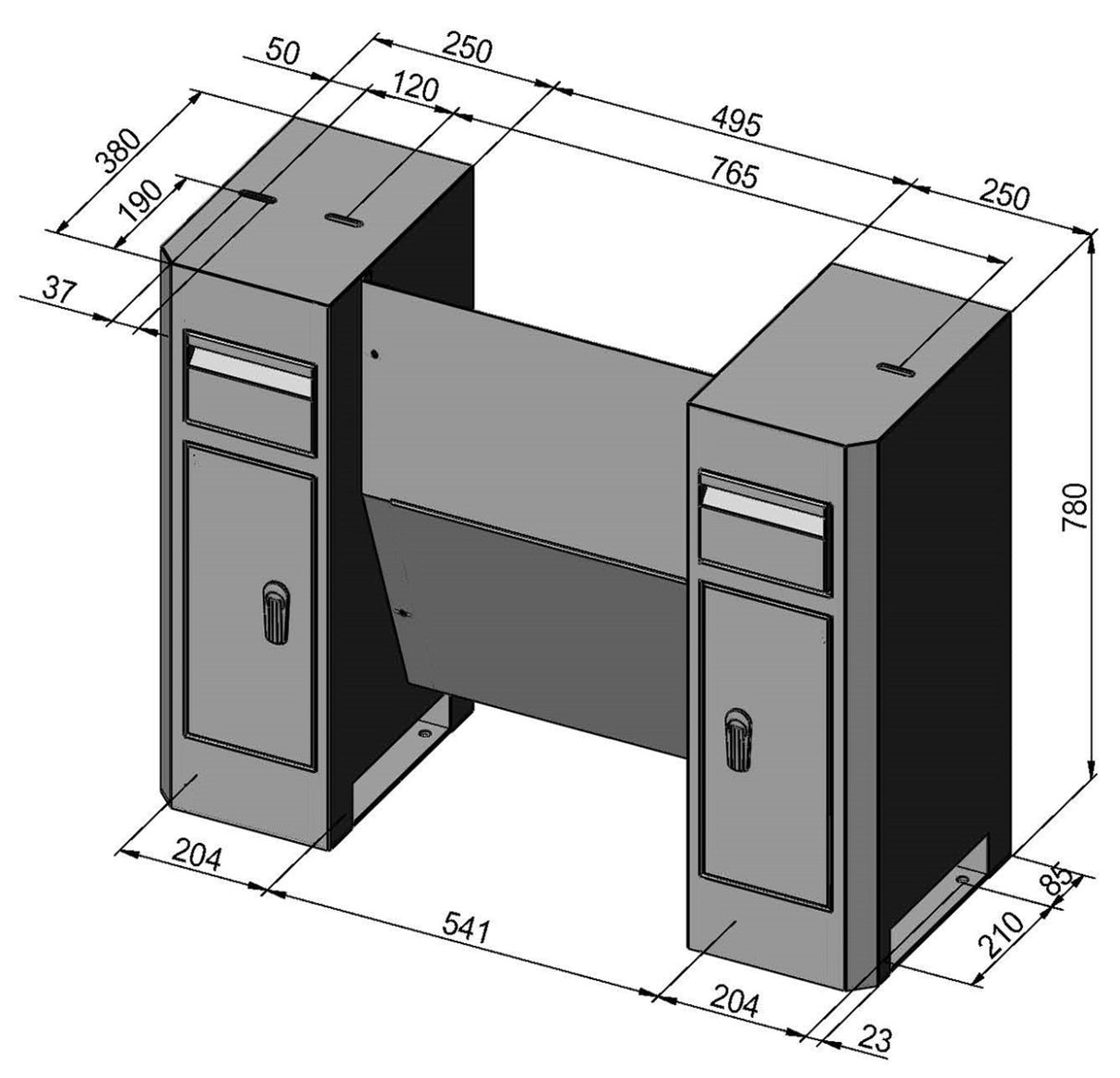 Bernardo D3 Deluxe Base for Profi 500 Lathe - Robust and Spacious