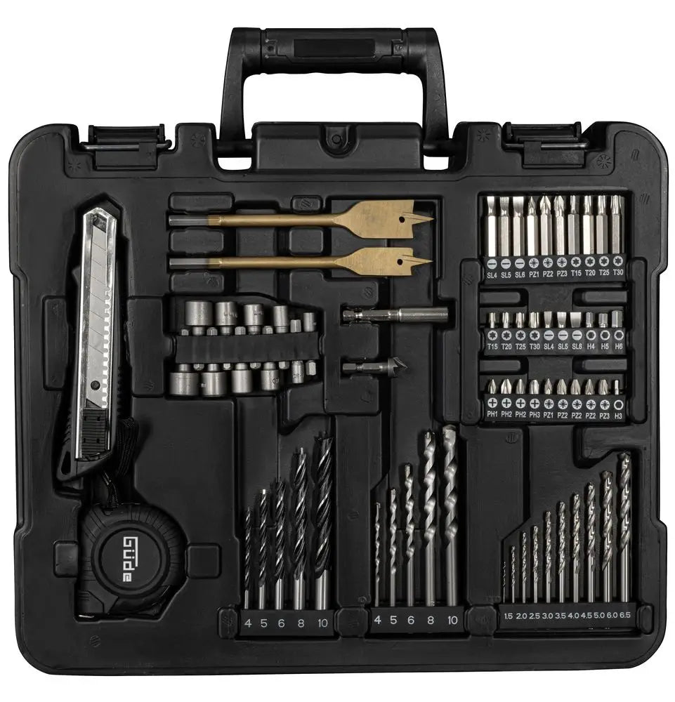 Guede Cordless Drill BS 18 Set 126 pcs