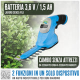 Güde GPS 3.6V-1.5 Cordless Garden Care Set
