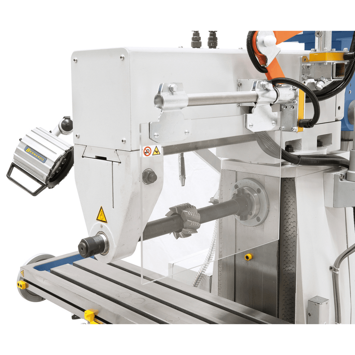 Bernardo UWF 80 E Universal Milling Machine – ISO 40 vertical and horizontal, 3-axis DRO ES-12 H, table 1,000×240 mm tiltable ±45°