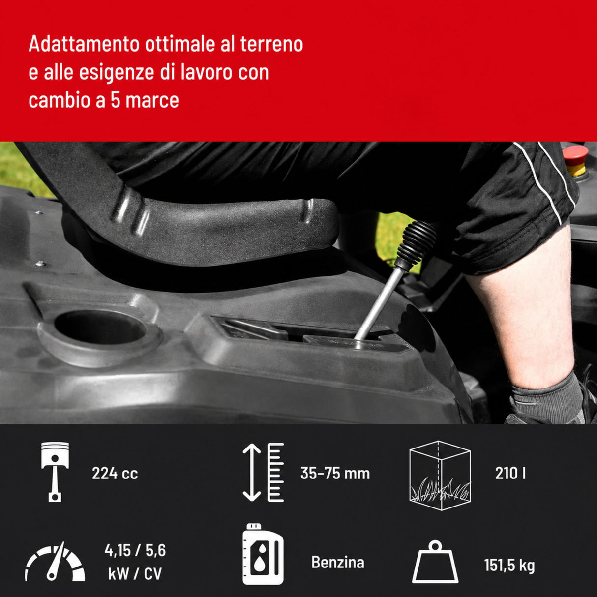 Güde GAR 685 T ride-on lawn mower