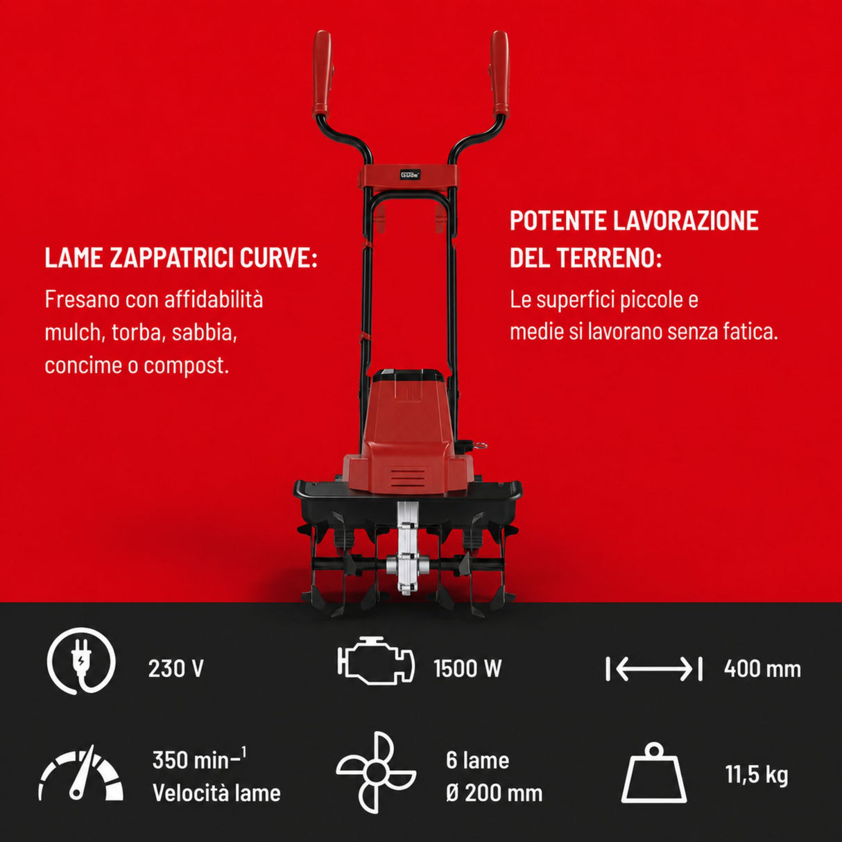 Garden tool Güde electric tiller GEGF 1540.1