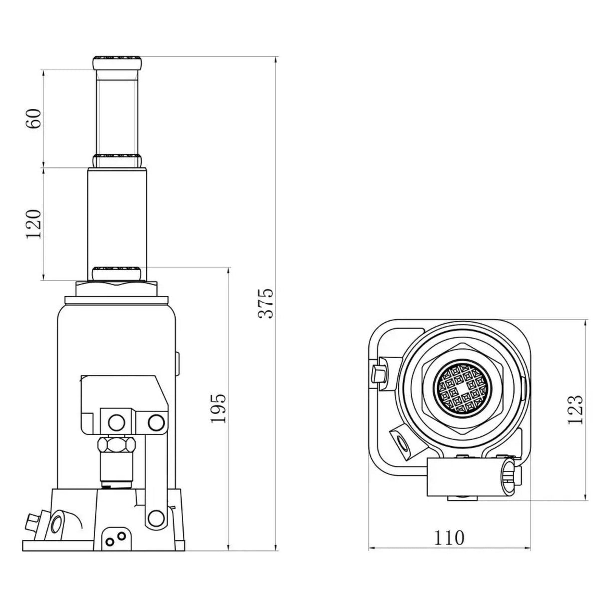 Güde Bottle Jack GSH-10T