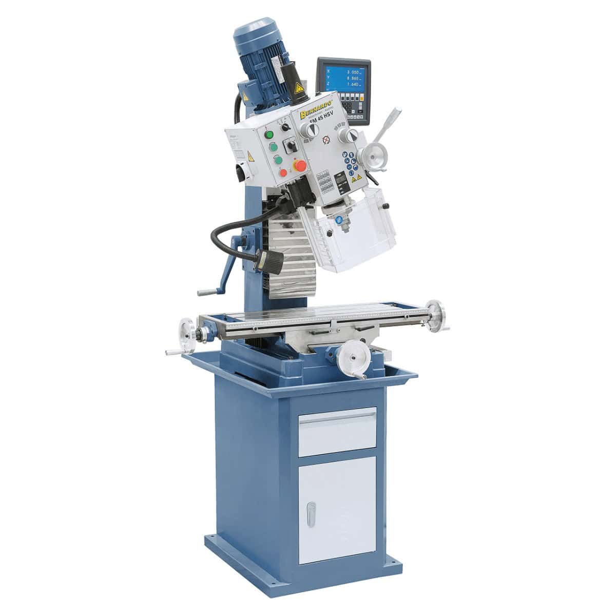 Bernardo FM 45 HSV Drilling/Milling Machine 12-speed 75-3,200 rpm with 3-axis DRO ES-12 V