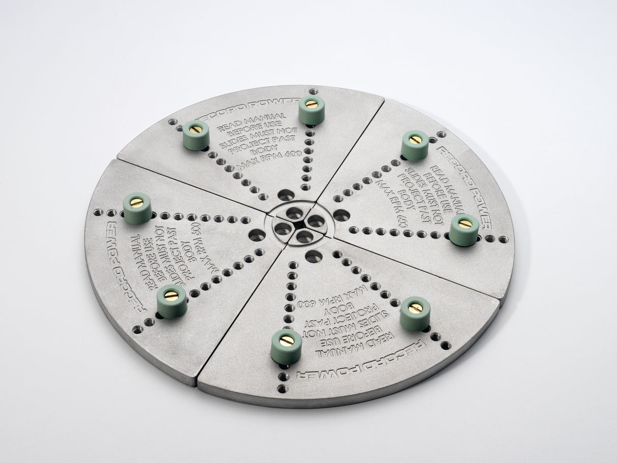 Record Power Lathe Accessory Faceplate Jaws with Stepped Pads - Mega version