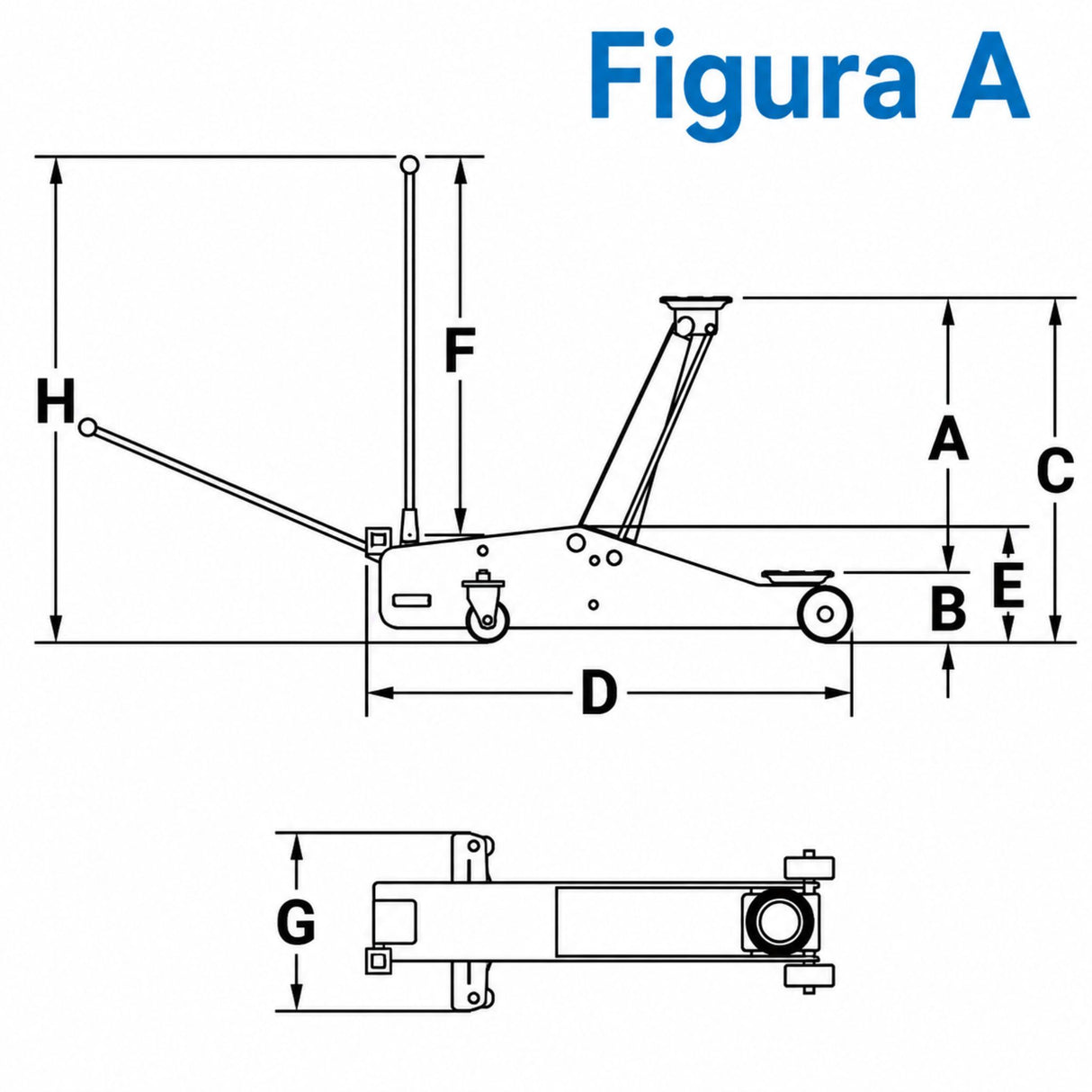 Güde GRH 3/470 Hydraulic Trolley Jack