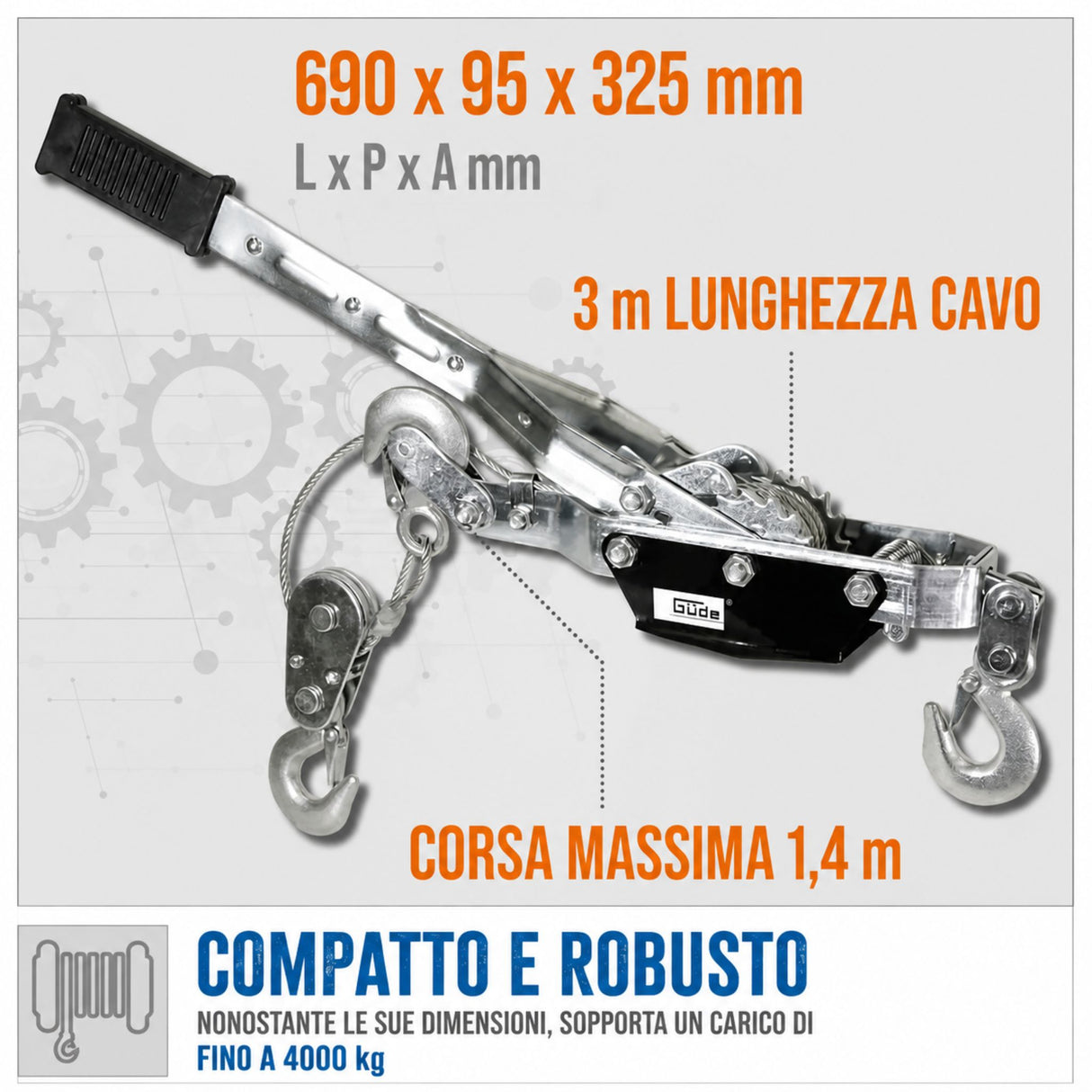 Güde HS-4000 Manual Lever Hoist