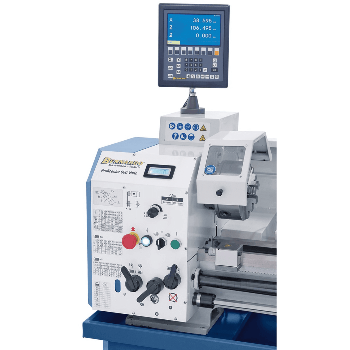 Bernardo Proficenter 900 Vario Metal Lathe / 230 V with DRO