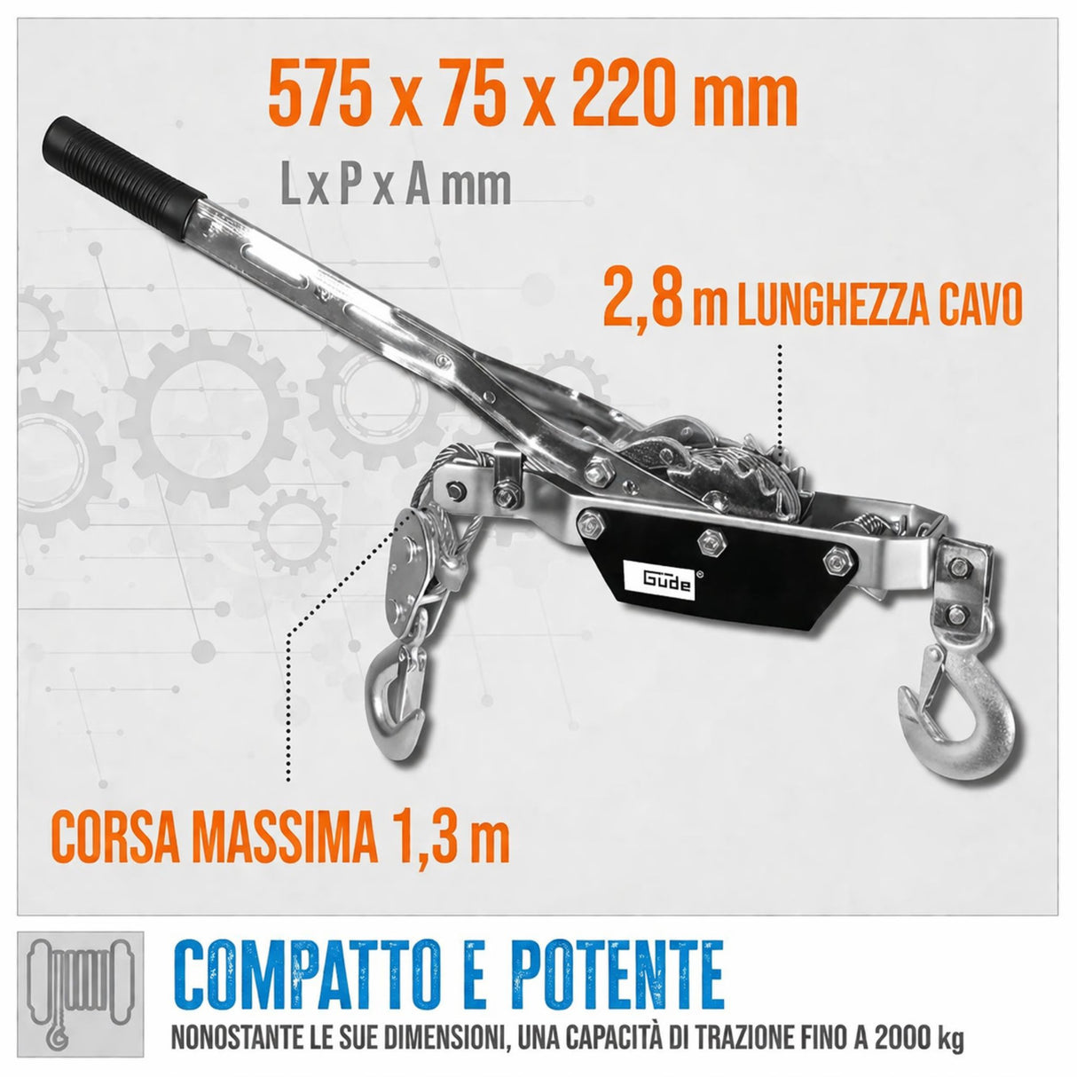 Güde HS-2000 Manual Lever Hoist