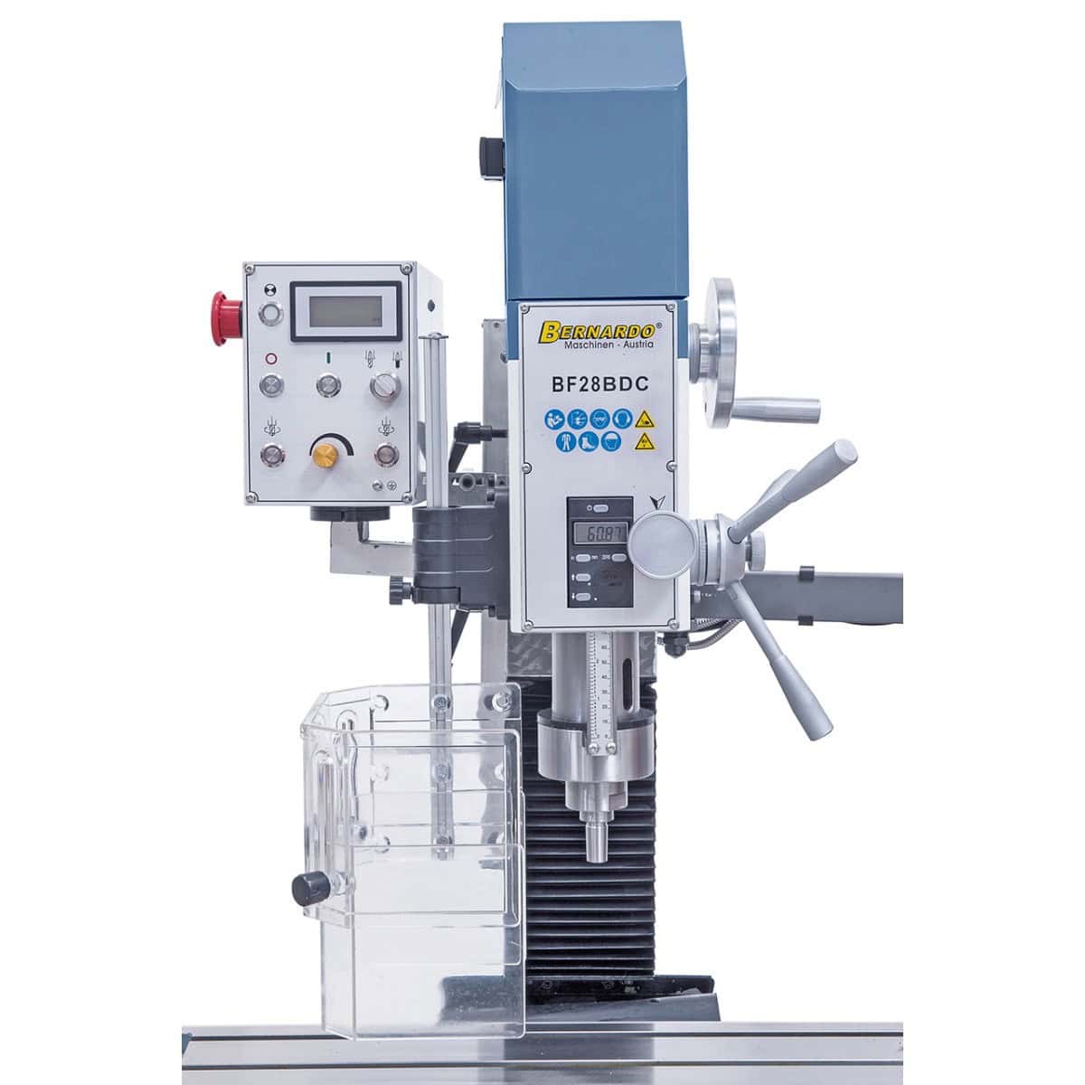 Bernardo BF 28 BDC Mill-Drill with 3-axis DRO ES-12 V, Vario speed 100-3,000 rpm