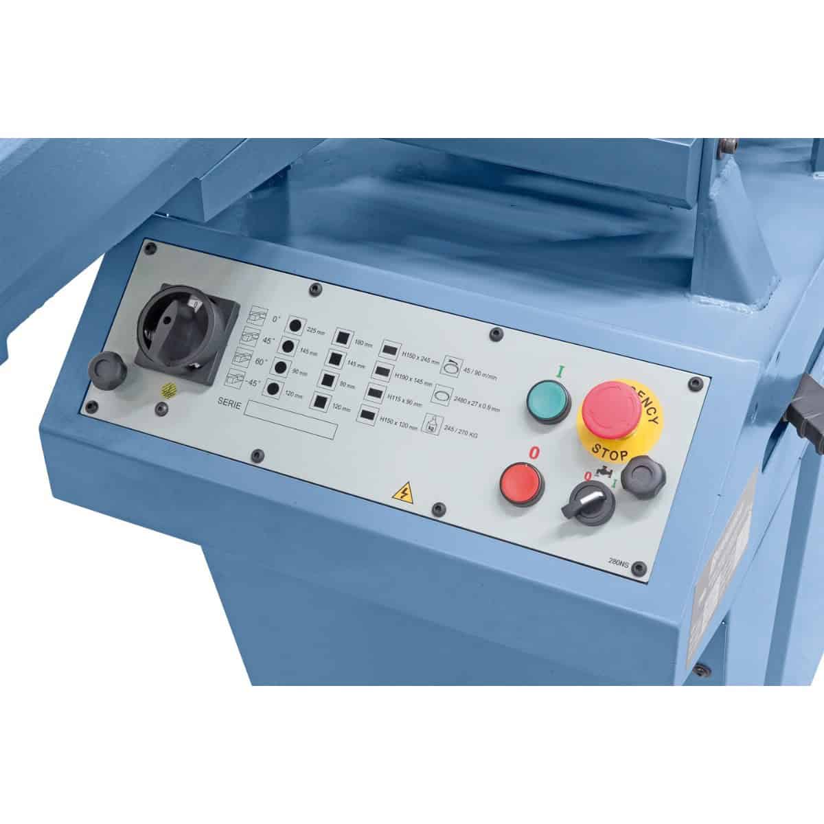 Bernardo MBS 280 DG PRO Horizontal Bandsaw – double miter cut 400V