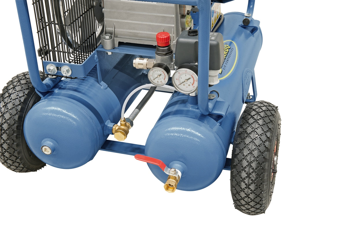 Bernardo AC17/DUO/F/W Wheeled Compressor – 3 HP, Silent