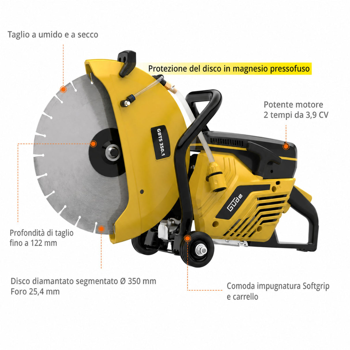 Güde GBTS 350.1 Concrete Cutter