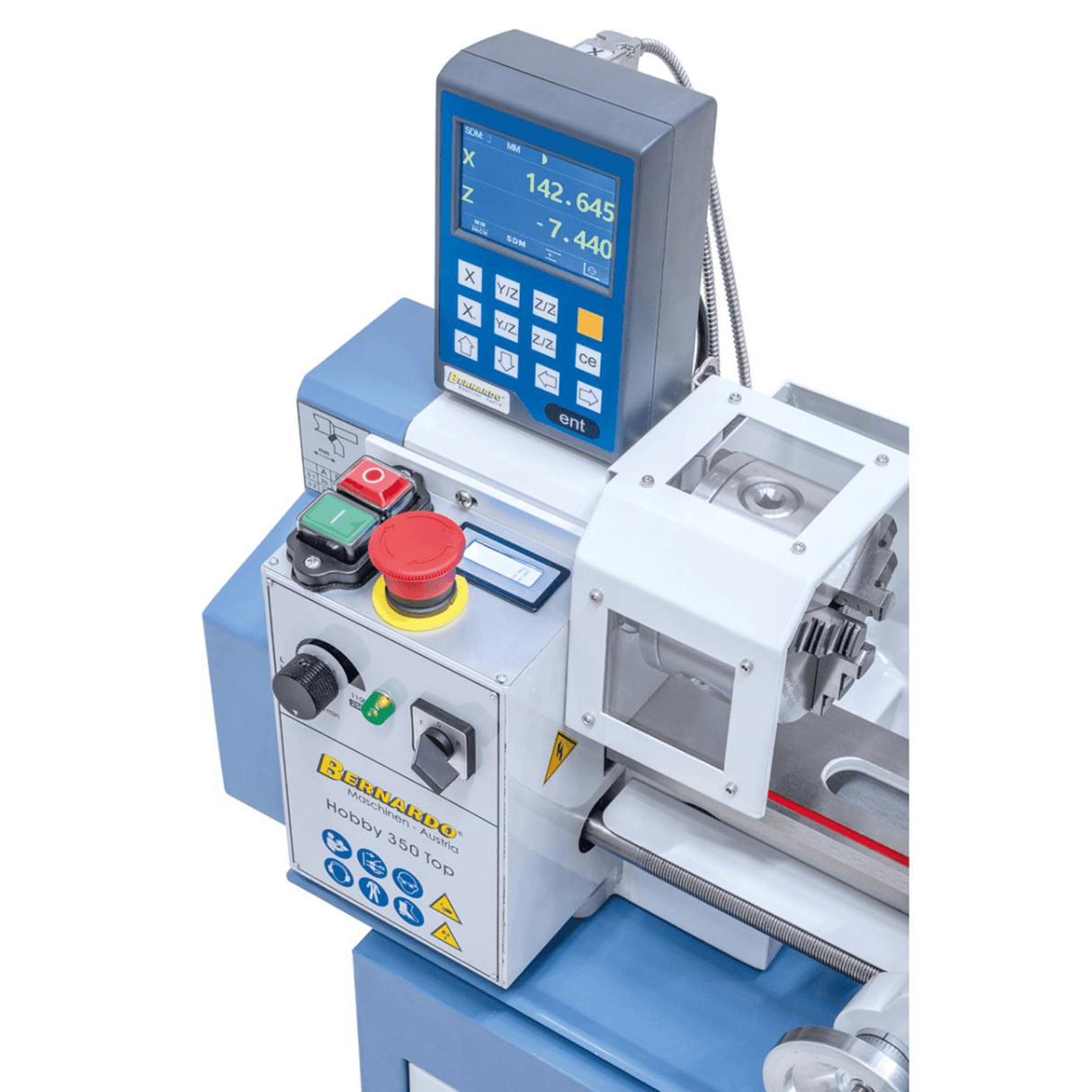 Bernardo Hobby 350 Top Metal Lathe Compact with 2-axis DRO