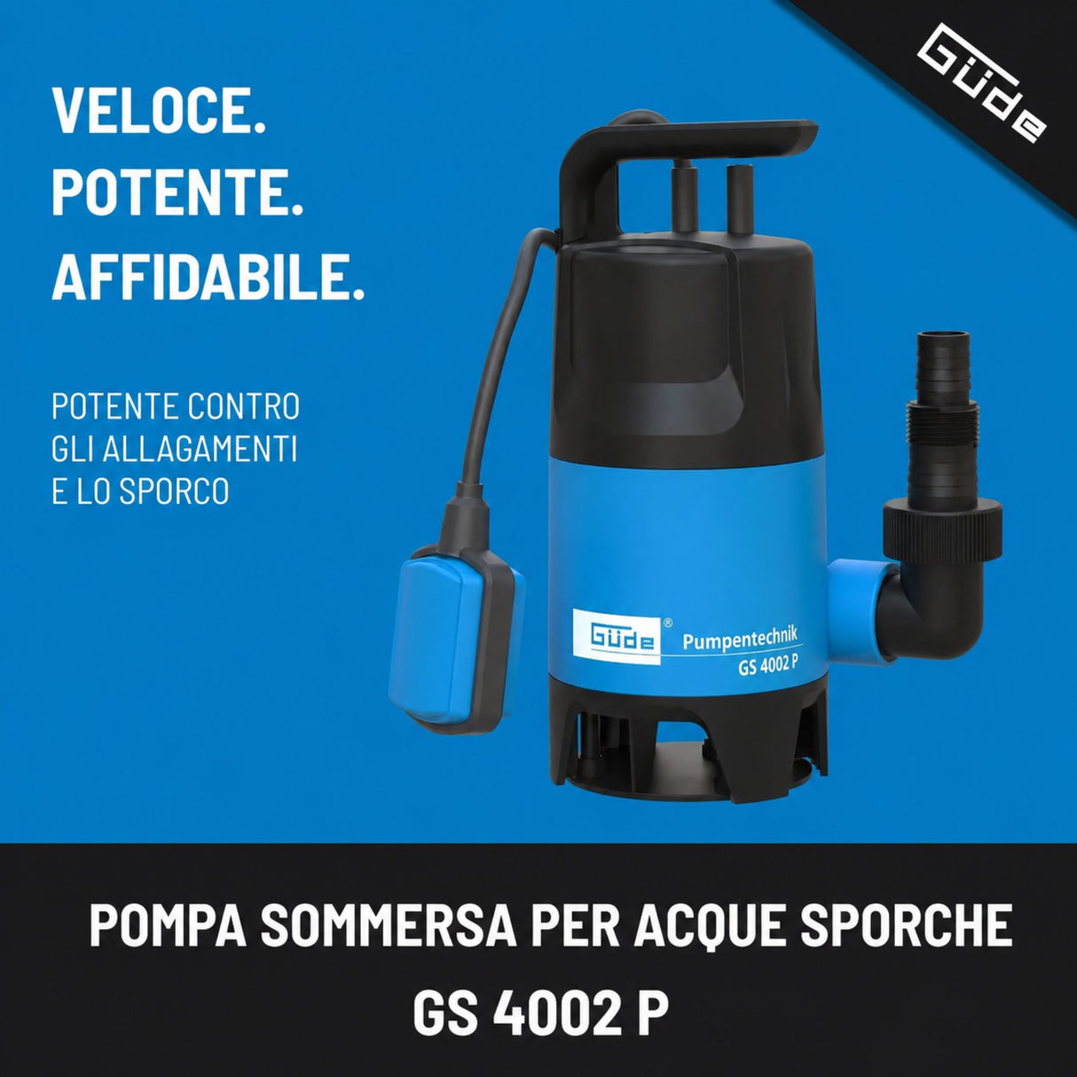 Güde Dirty Water Submersible Pump GS 4002 P