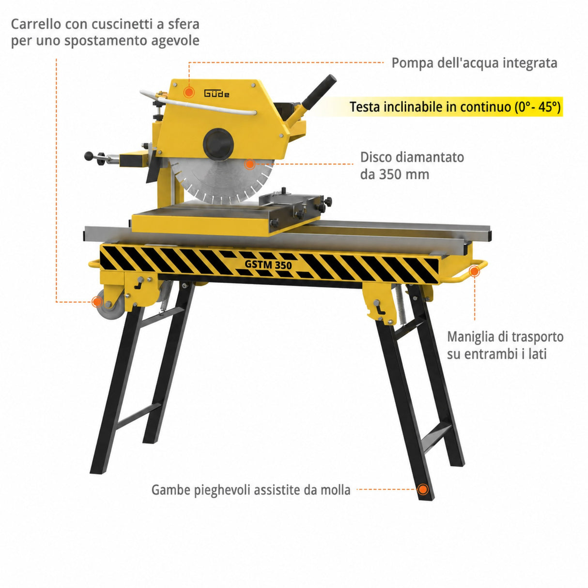 Güde GSTM 350 Stone Cutting Machine