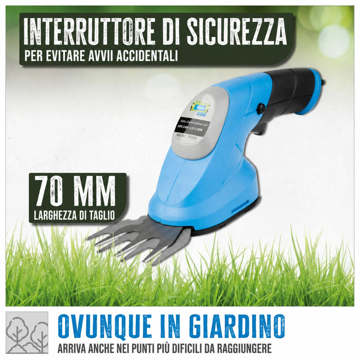 Güde GPS 3.6V-1.5 Cordless Garden Care Set