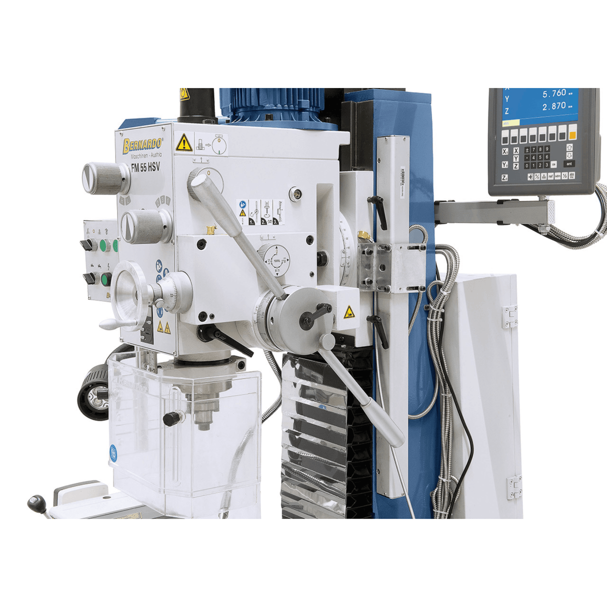 Bernardo Milling-Drilling Machine FM 55 HSV with 3-axis DRO and Automatic Feed